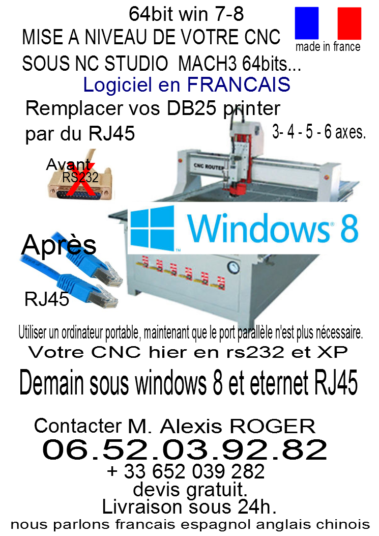 CNC MACH3 64 BIT WIN8 FRAICSEUSE